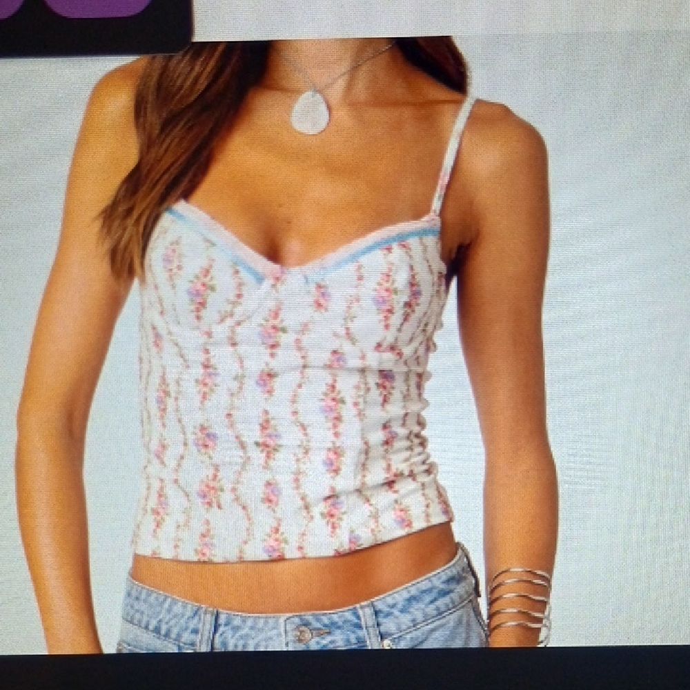 Edikted Floral Print Women's Bodice Top